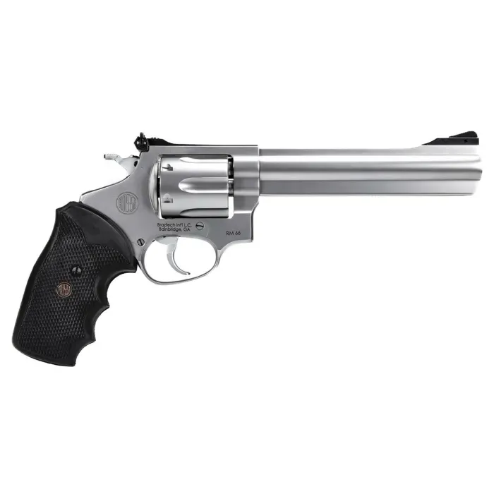 Revólver Rossi RM 66 Calibre .357 Magnum / .38 SPL – 6 Tiros – Cano 6" – Inox Semi-Brilho