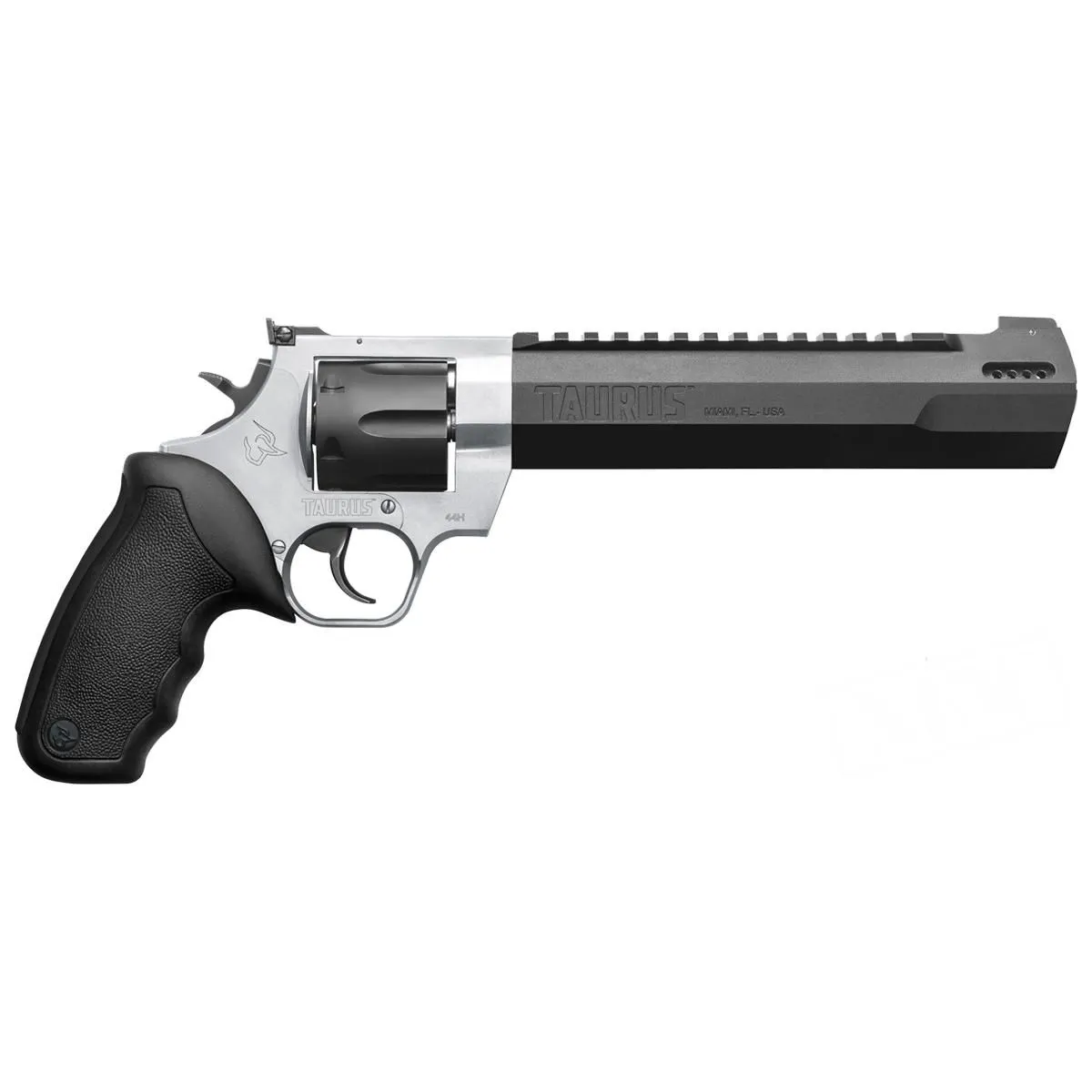 Revólver Taurus RT 44H Raging Hunter Calibre .44 Magnum – 6 Tiros – 8,3" – Duo Tone Inox Fosco