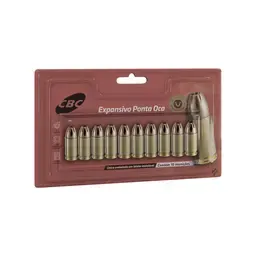 Munição CBC Calibre .380 Auto +P 95gr ETOG – Blister com 10 Unidades