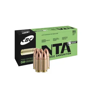 Munição CBC Calibre 9mm Luger 124gr EOOG NTA – Caixa com 50 Unidades