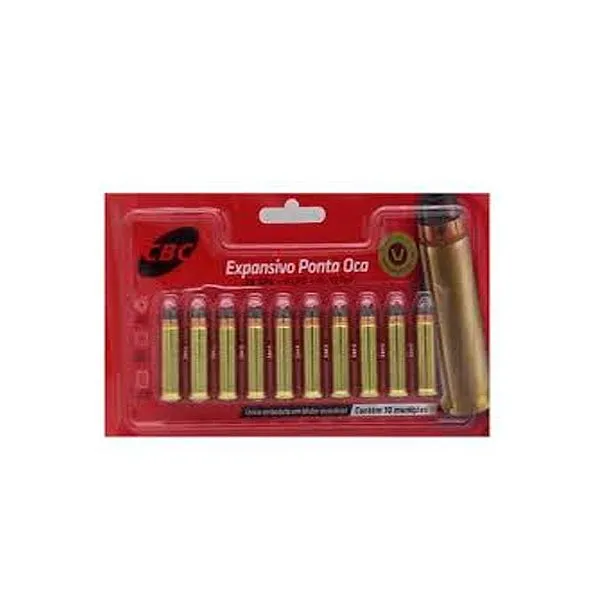 Munição CBC Calibre .38 SPL 158gr EXPO – Blister com 10 Unidades