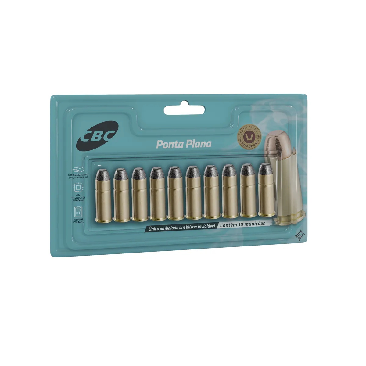 Munição CBC Calibre .44-40 Win 200gr CHPP – Blister com 10 Unidades