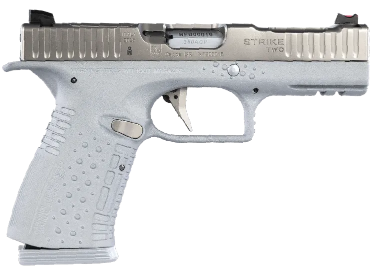 Pistola Revint Strike Two Calibre .380 ACP – Cano 4,29" – 15 Tiros – Silver/Gray (Bitom)