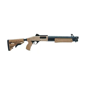 Espingarda CBC Espingarda CBC Pump Military 3.0 RT Calibre .12GA – Cano 14" – Full TAN (Coronha Retrátil) - M4 Tática