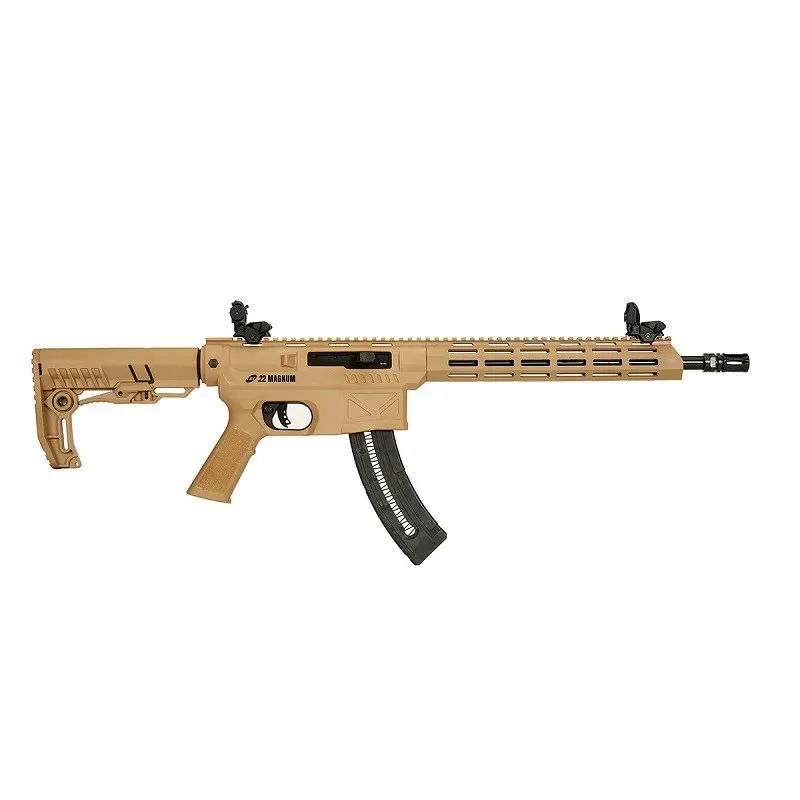 Rifle CBC 7022 Delta Calibre .22 WMR (Magnum) – Cano 14,5" – 25 Tiros – Cor TAN